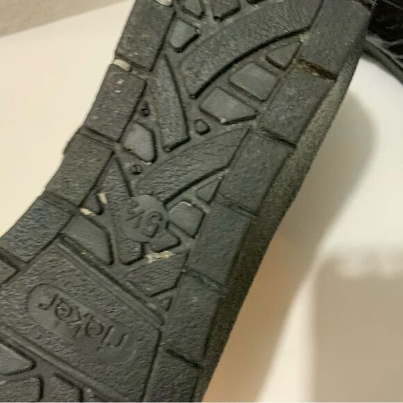 Rieker Brown Alligator Print Faux Fur Zip Up Boots Women's 5.5 UK / US 7.5 - Picture 10 of 10